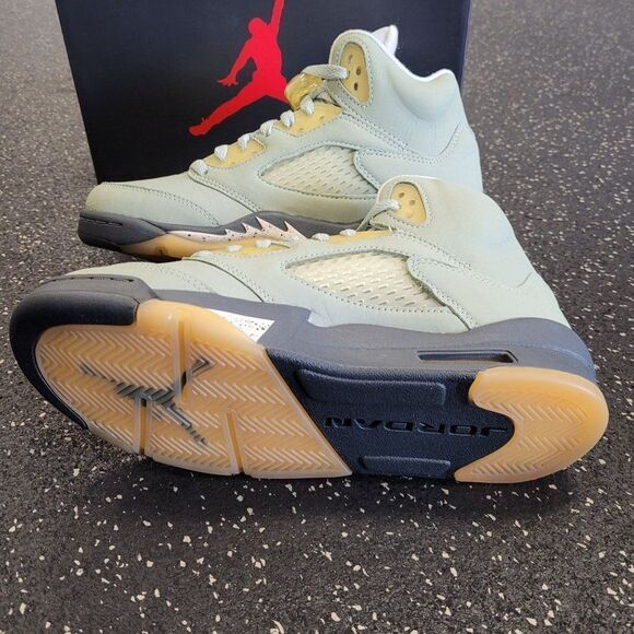 Nike Air Jordan 5 Retro Jade Horizon AJ5 Green GS Size 6.5Y/Women's 8 440888-300 - Picture 7 of 8